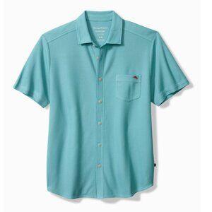 Tommy Bahama Emfielder IslandZone® Knit Short-Sleeve Shirt - Ocean Blue